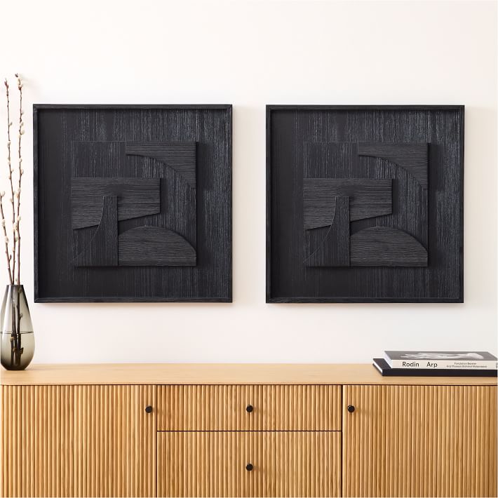 Dimitri Wood Assemblage Square Dimensional Wall Art West Elm