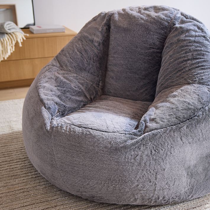 Ainsley Faux Fur Lounge Chair | West Elm