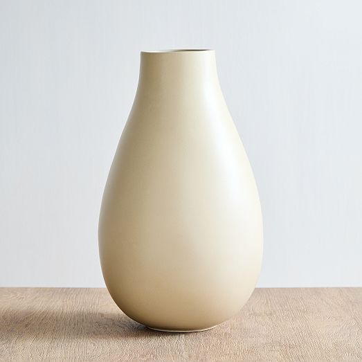 Pure Sand Ceramic Vases | West Elm