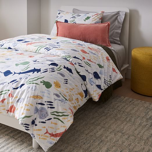 Aquatic Duvet Cover & Shams | West Elm