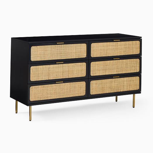 Ida Woven 6-Drawer Dresser (60