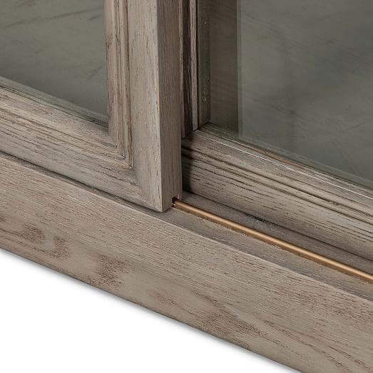 Washed Gray Oak & Glass West Elm