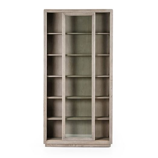 Washed Gray Oak & Glass West Elm