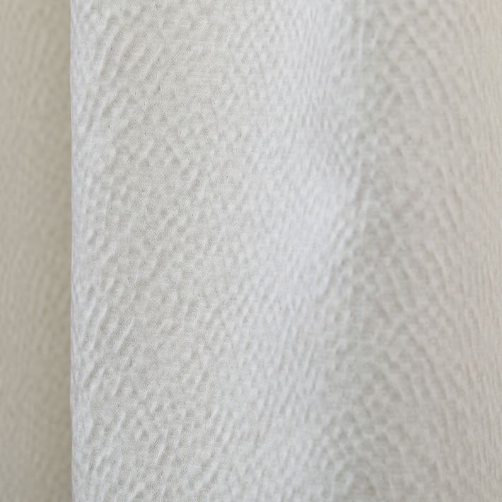 Allover Textured Jacquard Fog Velvet Curtain