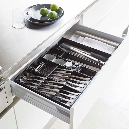 Yamazaki Tower Expandable Cutlery Drawer Organizer West Elm