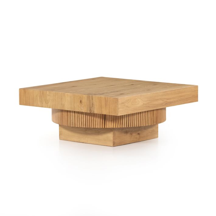 Fluted Base Coffee Table Media & Console Tables West Elm