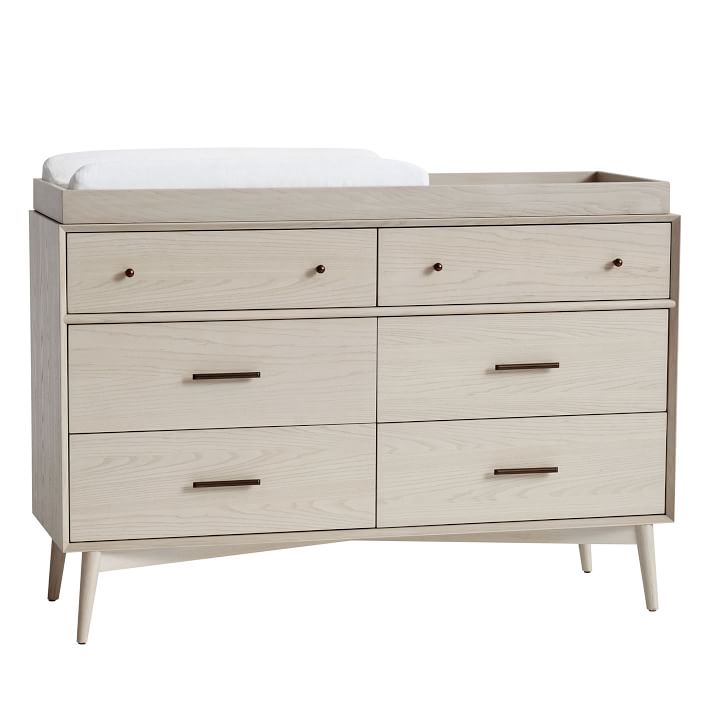 MidCentury 6Drawer Changing Table (56") West Elm