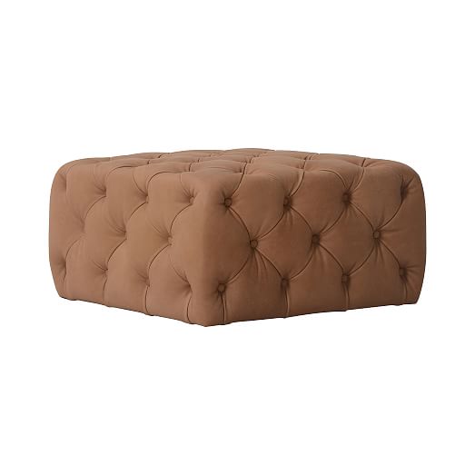 Thatcher Leather Ottoman 