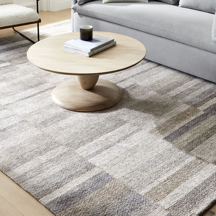 Colorblock Broken Stripe Rug West Elm