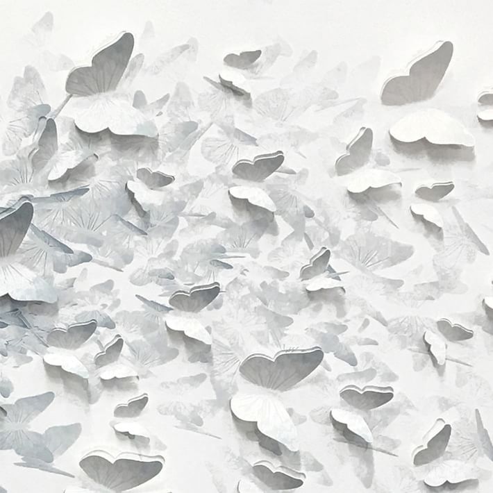 Circling Butterflies Framed Wall Art West Elm