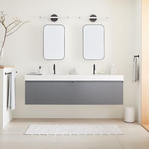 Baylor Floating Double Bathroom Vanity (48"72") West Elm