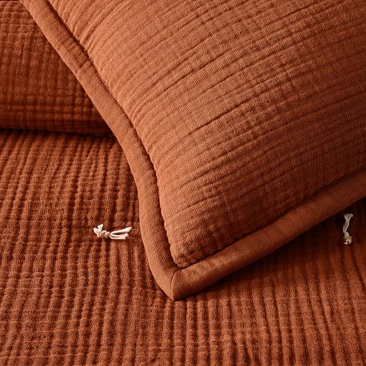 Dreamy Gauze Cotton Quilt & Shams West Elm