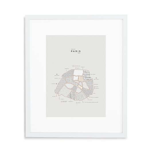 42 Pressed City Maps - Paris | West Elm