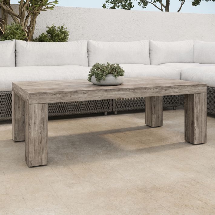 Modern Teak Outdoor Coffee Table West Elm