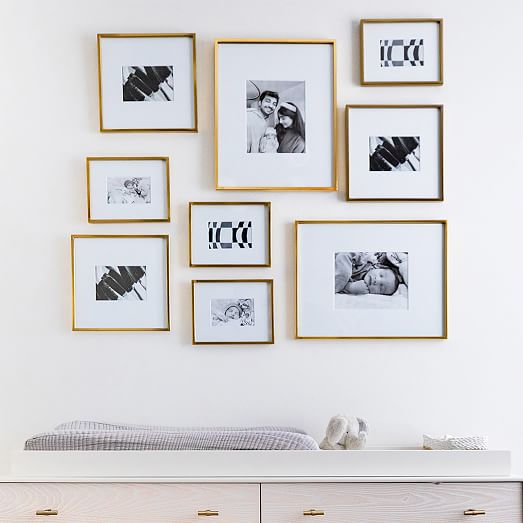 Multi-Mat Wood Gallery Frames - Wheat | West Elm