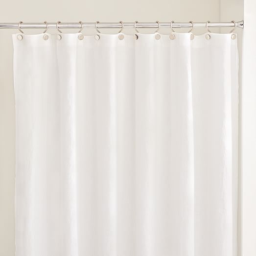 European Flax Linen Shower Curtain West Elm