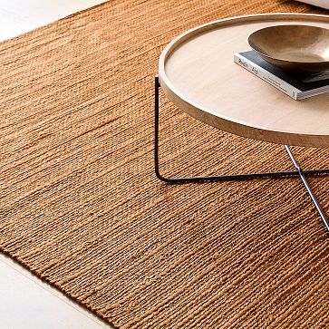 Textured Stripe Jute Rug | West Elm