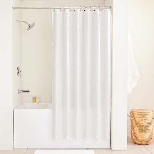 European Flax Linen Shower Curtain West Elm