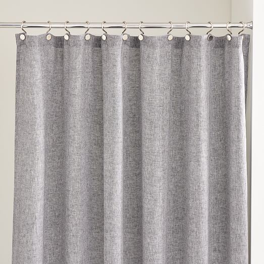 European Flax Linen Shower Curtain West Elm