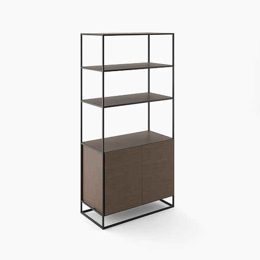 Greenpoint Tall Bookcase w/ Storage West Elm