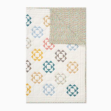 Misha & Puff Patchwork Triangle Quilt & Shams | West Elm