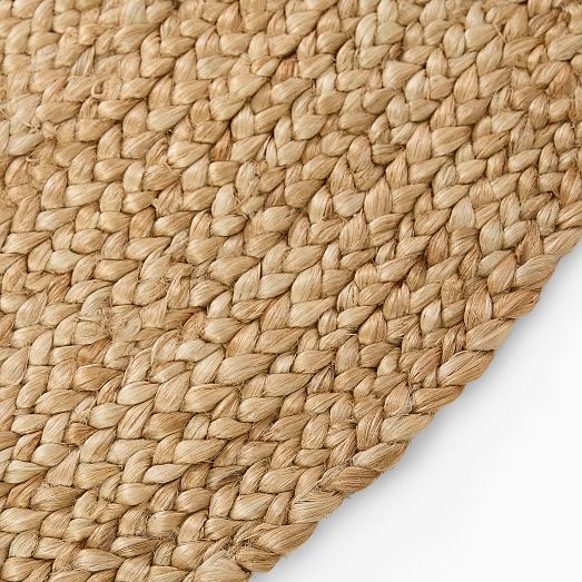 Chunky Braided Jute Round Rug West Elm