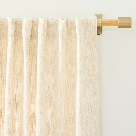 MidCentury Basketweave Curtain West Elm