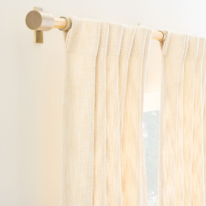 MidCentury Basketweave Curtain West Elm