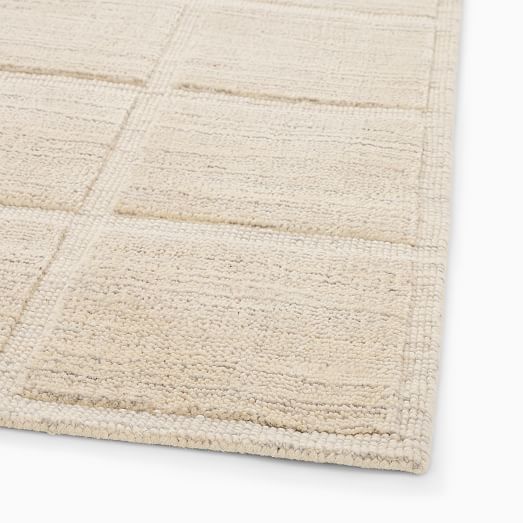 Lumini Grid Easy Care Rug West Elm