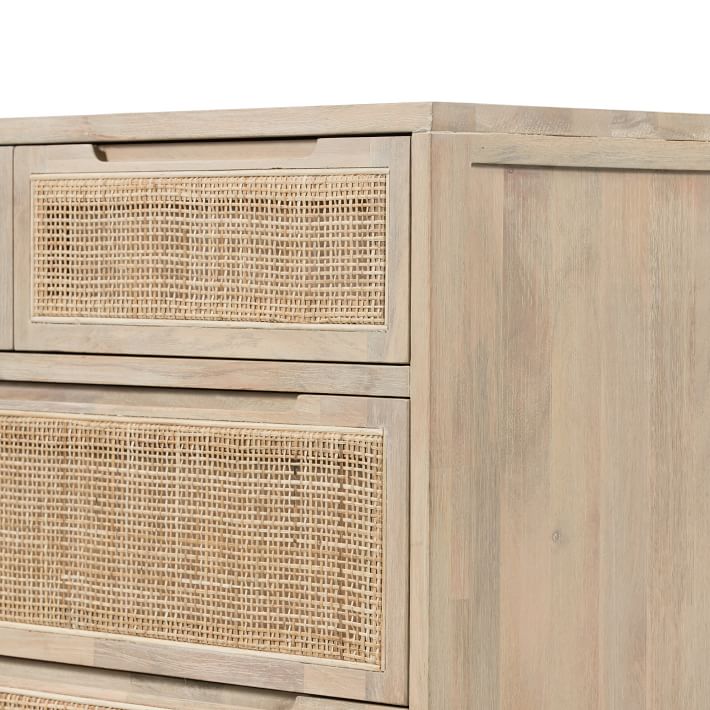 Modern Rattan 7Drawer Dresser (60") West Elm