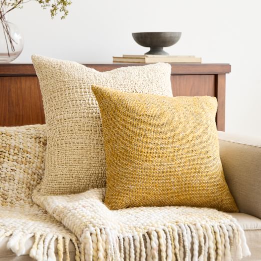 Cozy Two Tone Pillow Cover Set West Elm