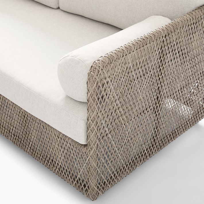 Coastal Outdoor Sofa (66"–86") - White | West Elm