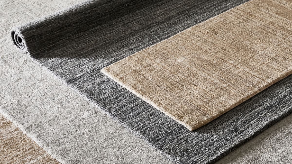 Shale Striations Easy Care Rug | West Elm