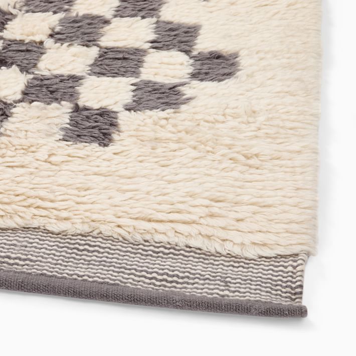 Soft Checkered Rug | West Elm