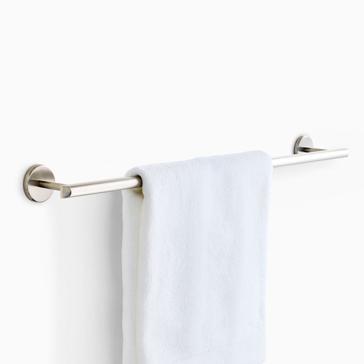 Mid-Century Bathroom Hardware - Brushed Nickel | West Elm