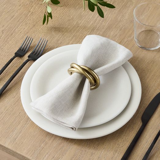 Twisted Napkin Rings | West Elm