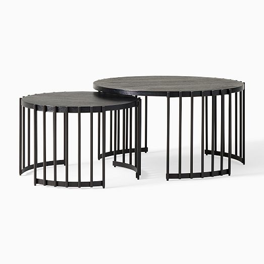 Spoke Nesting Coffee Tables West Elm