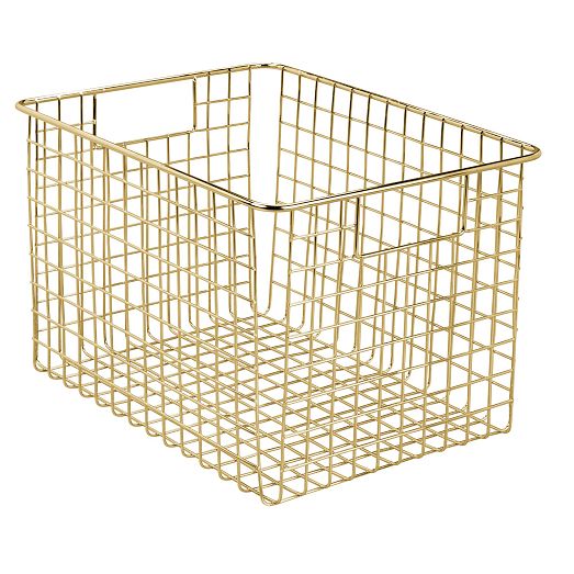 mDesign Classic Wire Steel Baskets (Set of 2) | West Elm