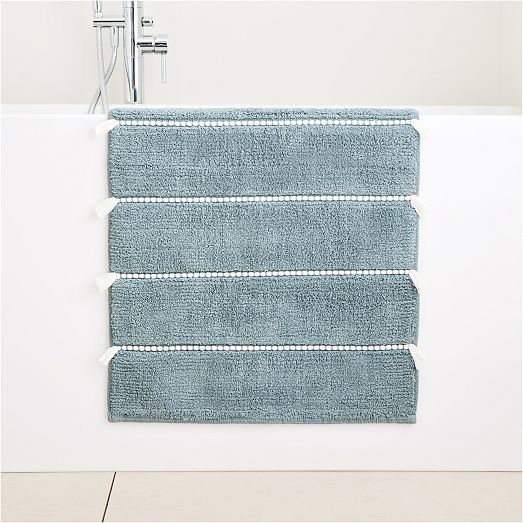 Tassel Stripe Bath Mat West Elm