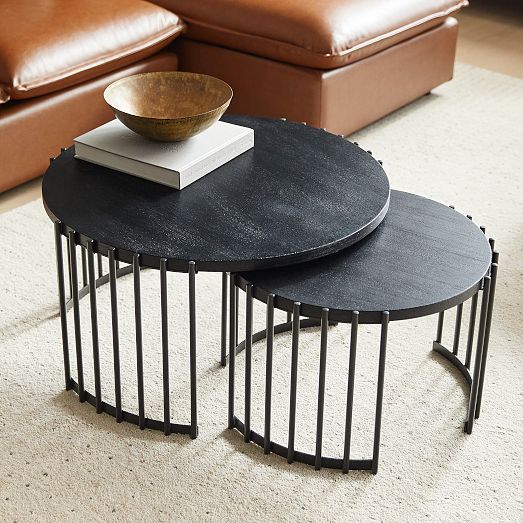 Spoke Nesting Coffee Tables West Elm