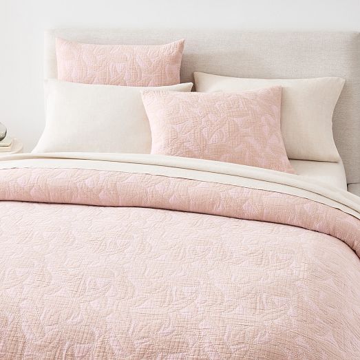 Dreamy Gauze Cotton Iris Quilt & Shams West Elm