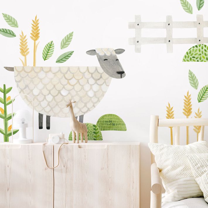 Mej Mej Large Sheep Peel & Stick Wall Decals West Elm