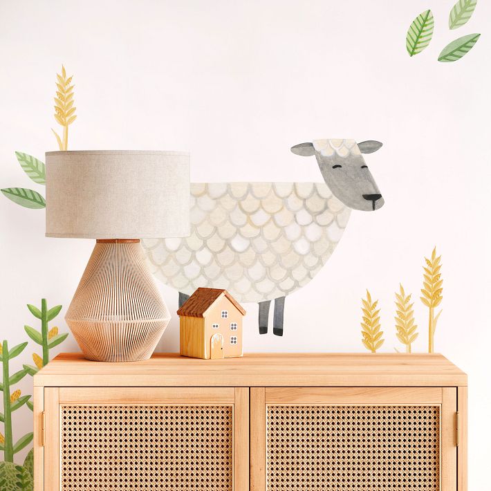 Mej Mej Large Sheep Peel & Stick Wall Decals West Elm