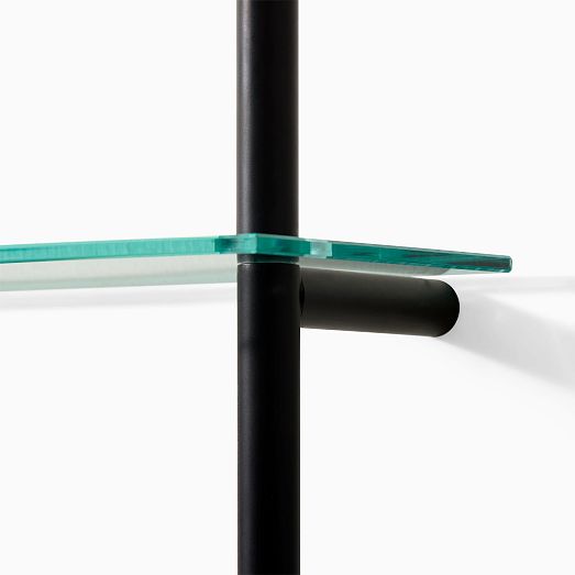 Modern Overhang Triple Glass Bathroom Shelf West Elm