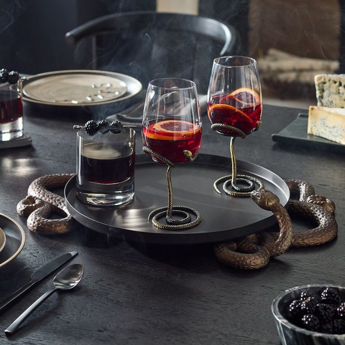 Metal Snake Wine Glass Sets | West Elm