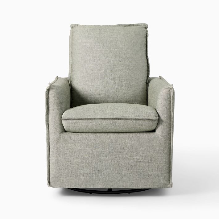 Paxton Slipcover Swivel Glider West Elm