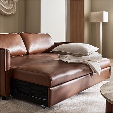 Whitman Vegan Leather Sleeper Sofa (82") | West Elm