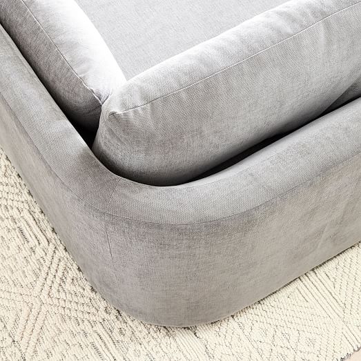 Bacall Curved 3Piece Ottoman Sectional (116.5") West Elm