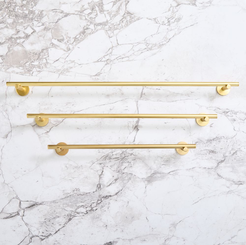 Modern Overhang Bath Hardware Brass, Bathroom Hardware West Elm
