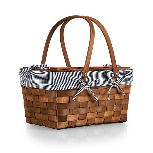 Wood Top Picnic Basket | West Elm